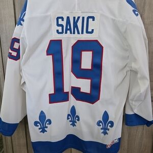 NWT- Vintage CCM Joe Sakic #19 Quebec Nordiques Hockey Jersey – White